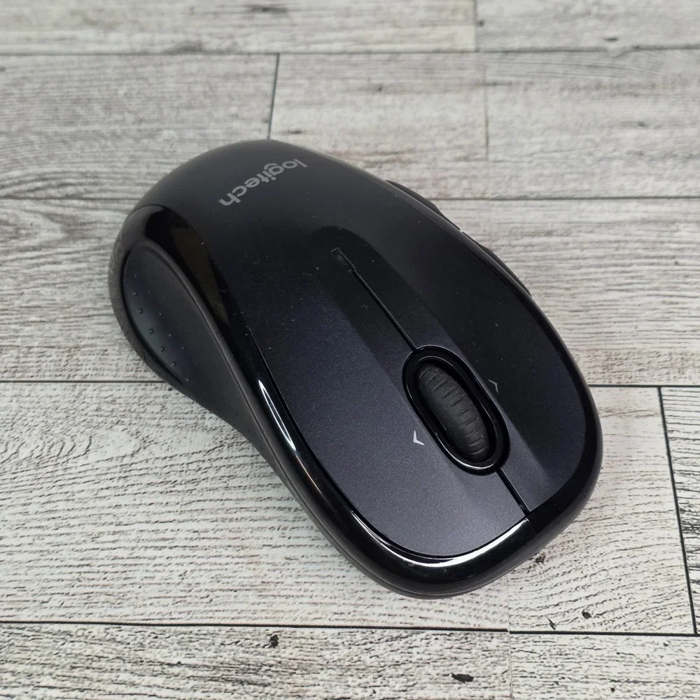 Logitech M510 Wireless Laser Mouse Black With USB Dongle Receiver Works